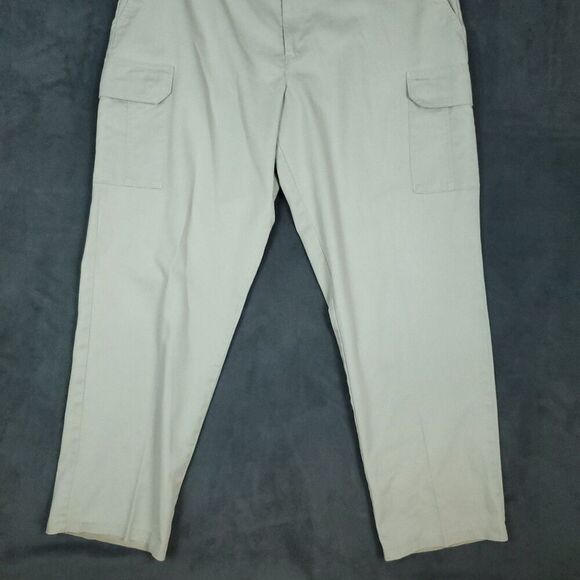 Cintas Comfort Flex Cargo Work Uniform Pants Men's Beige Size 38x31 - Picture 7 of 16